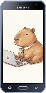 2D пластиковий чехол Funny Capybara CEO Working для Samsung Galaxy J3 Duos (2016) J320H - 6777t-265 изображение 