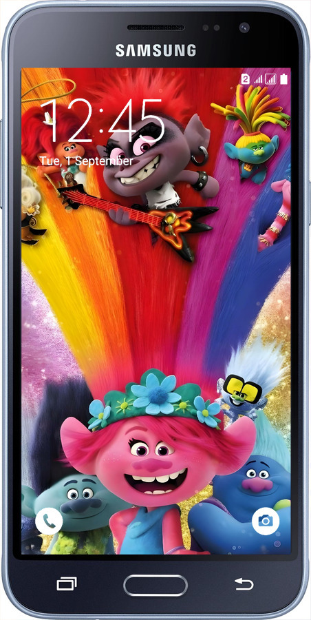 2D пластиковий чехол Тролі для Samsung Galaxy J3 Duos (2016) J320H - 6343t-265 изображение 