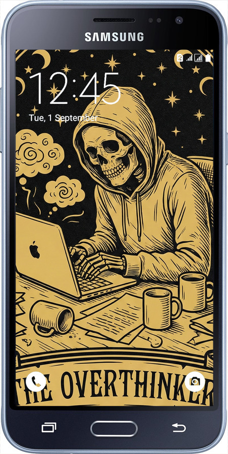 2D пластиковий чехол The Overthinker для Samsung Galaxy J3 Duos (2016) J320H - 6774t-265 изображение 