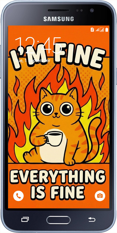 2D пластиковый чехол Funny Cat для Samsung Galaxy J3 Duos (2016) J320H - 6786t-265 изображение 