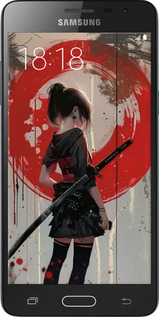 Силіконовий чехол Сутінки воїна: Танок з катаною для Samsung Galaxy J3 Pro - 6123u-840 изображение 