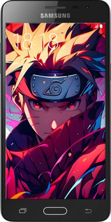 Силиконовый чехол Наруто для Samsung Galaxy J3 Pro - 6274u-840 изображение 