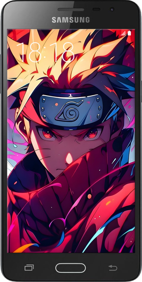 Силиконовый чехол Наруто для Samsung Galaxy J3 Pro - 6274u-840 изображение 