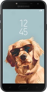 TPU чехол Пес в очках для Samsung Galaxy J4 2018 - 6381b-1487 изображение 