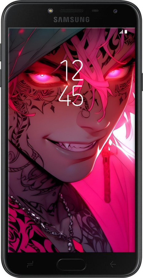 TPU чехол Аниме демон 3 для Samsung Galaxy J4 2018 - 6313b-1487 изображение 