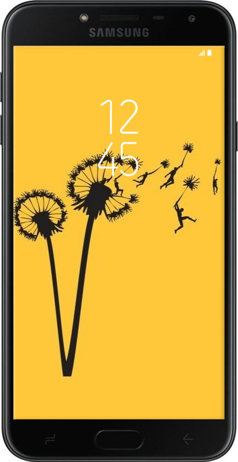 TPU чехол Минимализм одуванчики для Samsung Galaxy J4 2018 - 6449b-1487 изображение 