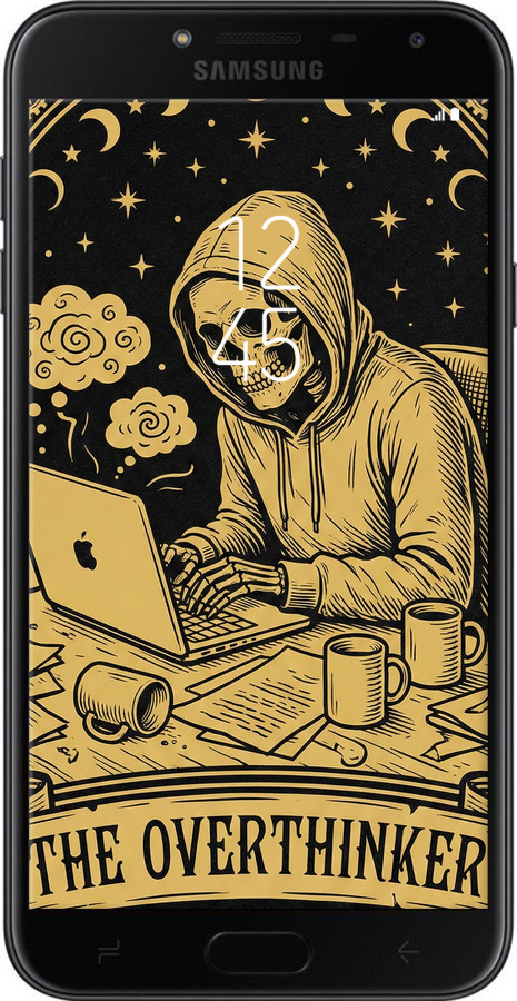 TPU чехол The Overthinker для Samsung Galaxy J4 2018 - 6774b-1487 изображение 