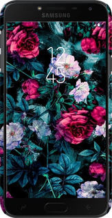 3D пластиковий матовий чехол Сад та троянди для Samsung Galaxy J4 2018 - 6483m-1487 изображение 