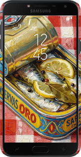 3D пластиковый матовый чехол Vintage Sardine Tin Phone для Samsung Galaxy J4 2018 - 6772m-1487 изображение 