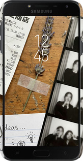 3D пластиковый матовый чехол Aesthetic Scrapbook Collage для Samsung Galaxy J4 2018 - 6773m-1487 изображение 