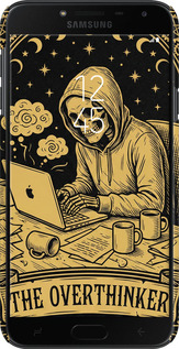 3D пластиковый матовый чехол The Overthinker для Samsung Galaxy J4 2018 - 6774m-1487 изображение 