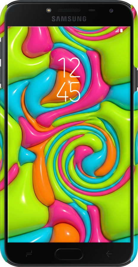 3D пластиковый матовый чехол Y2K Jelly Dream для Samsung Galaxy J4 2018 - 6780m-1487 изображение 