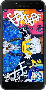 2D пластиковый чехол Скрудж 2 для Samsung Galaxy J4 2018 - 6285t-1487 изображение 