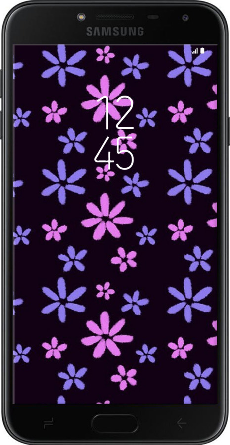 2D пластиковый чехол с  цветами для Samsung Galaxy J4 2018 - 6258t-1487 изображение 