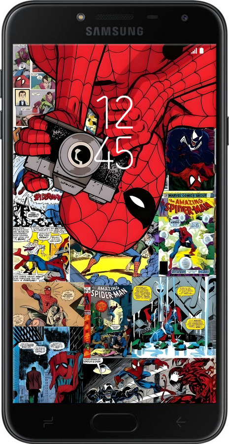 Силіконовий чехол Людина павук 2 для Samsung Galaxy J4 2018 - 6333u-1487 изображение 