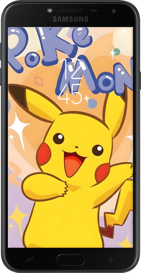 2D пластиковий чехол Пикачу для Samsung Galaxy J4 2018 - 6383t-1487 изображение 