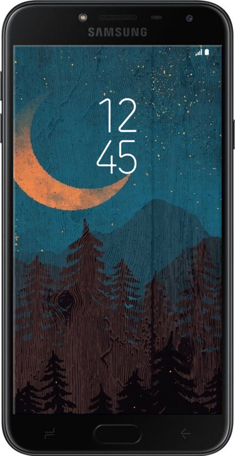 2D пластиковый чехол Звездный лес для Samsung Galaxy J4 2018 - 6480t-1487 изображение 
