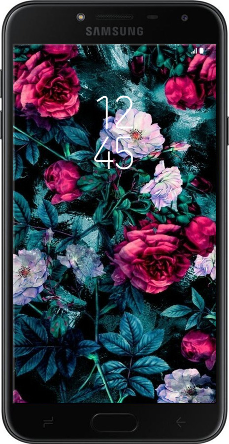 Силиконовый чехол Сад и розы для Samsung Galaxy J4 2018 - 6483u-1487 изображение 