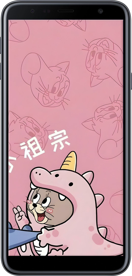TPU чехол Том и джерри 2 для Samsung Galaxy J4 Plus 2018 - 6359b-1594 изображение 