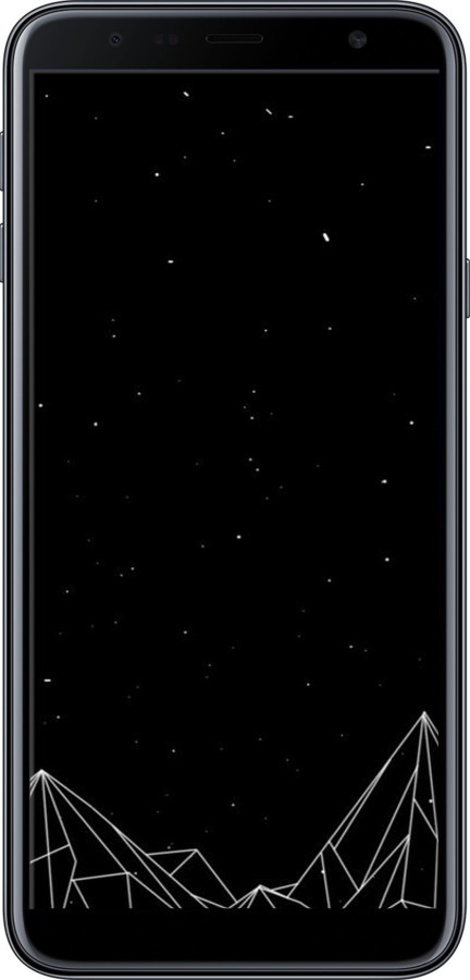 TPU чехол Черно белые абстрактные горы для Samsung Galaxy J4 Plus 2018 - 6437b-1594 изображение 