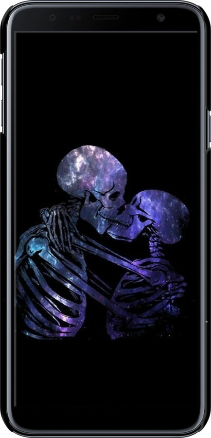 3D пластиковий матовий чехол Із зображенням скелета для Samsung Galaxy J4 Plus 2018 - 6537m-1594 изображение 