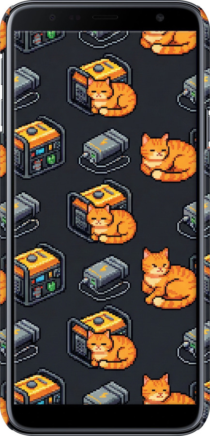 3D пластиковый матовый чехол Autonomous Zone для Samsung Galaxy J4 Plus 2018 - 6771m-1594 изображение 