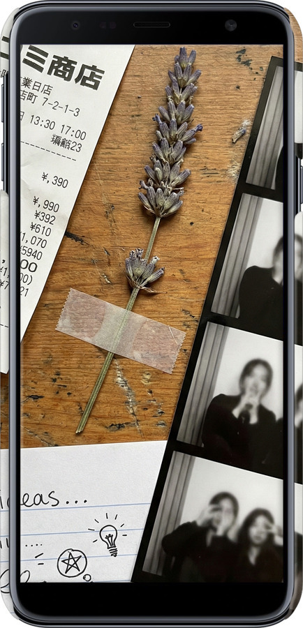 3D пластиковий матовий чехол Aesthetic Scrapbook Collage для Samsung Galaxy J4 Plus 2018 - 6773m-1594 изображение 