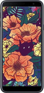 Силиконовый чехол С изображением полевых цветов для Samsung Galaxy J4 Plus 2018 - 6419u-1594 изображение 