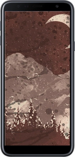 Силиконовый чехол С изображением лунного пейзажа в ночном лесу для Samsung Galaxy J4 Plus 2018 - 6546u-1594 изображение 