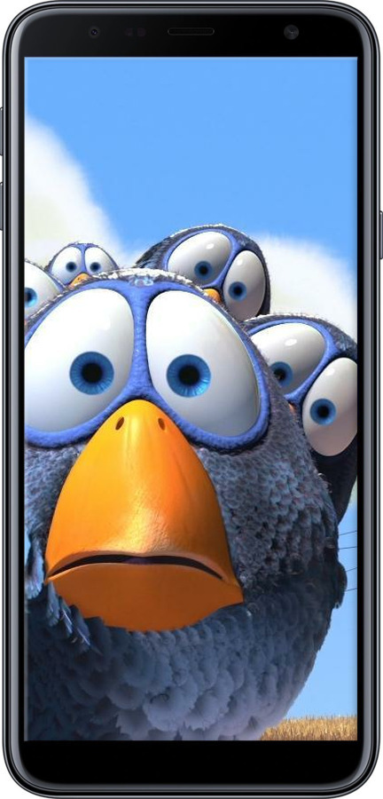Силиконовый чехол Angry Birds для Samsung Galaxy J4 Plus 2018 - 6008u-1594 изображение 