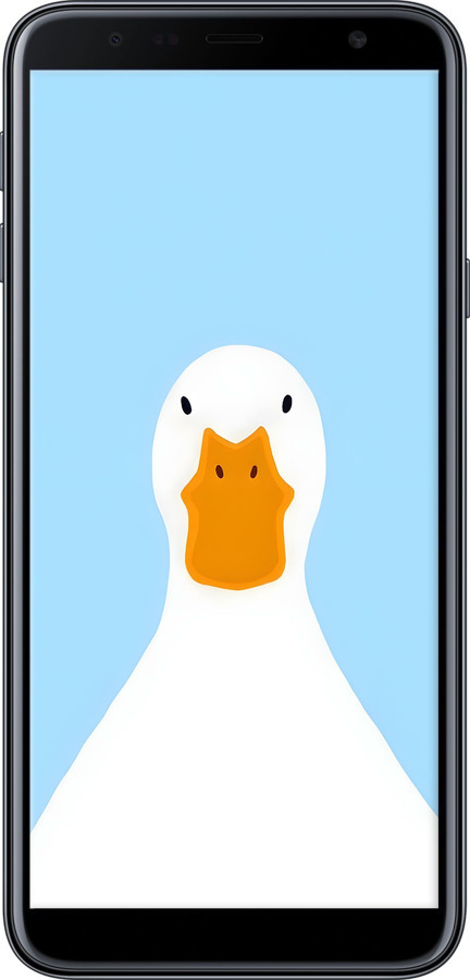 Силиконовый чехол Гусь для Samsung Galaxy J4 Plus 2018 - 6350u-1594 изображение 