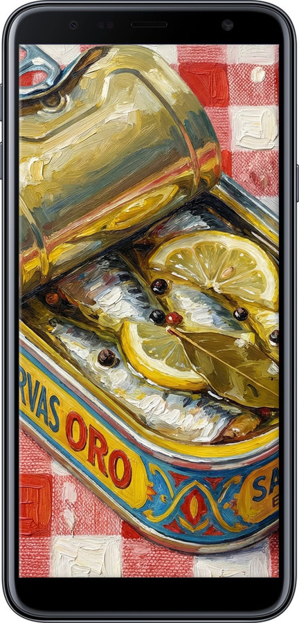 Силіконовий чехол Vintage Sardine Tin Phone для Samsung Galaxy J4 Plus 2018 - 6772u-1594 изображение 