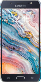 3D пластиковый матовый чехол Мрамор красивый для Samsung Galaxy J5 (2016) J510H - 6376m-264 изображение 