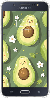 Силикон с усиленными углами чехол Авокадо для Samsung Galaxy J5 (2016) J510H - 6380sp-264 изображение 