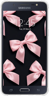 Силіконовий протиударний с посиленими кутами чехол Coquette Ribbons Dark Coquette для Samsung Galaxy J5 (2016) J510H - 6767sp-264 изображение 