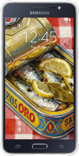 Силикон с усиленными углами чехол Vintage Sardine Tin Phone для Samsung Galaxy J5 (2016) J510H - 6772sp-264 изображение 