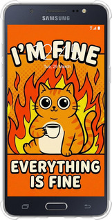 Силикон с усиленными углами чехол Funny Cat для Samsung Galaxy J5 (2016) J510H - 6786sp-264 изображение 