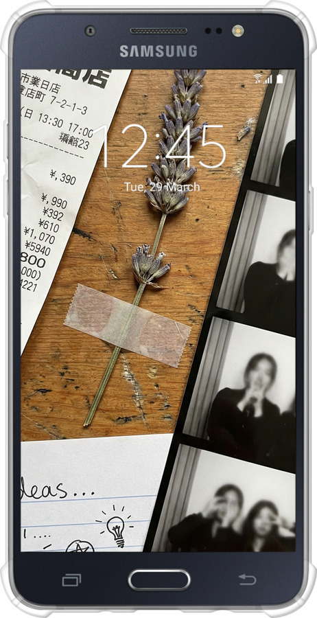 Силіконовий протиударний с посиленими кутами чехол Aesthetic Scrapbook Collage для Samsung Galaxy J5 (2016) J510H - 6773sp-264 изображение 