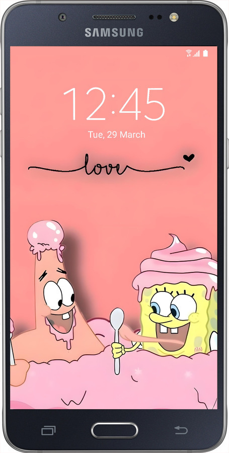 Силіконовий чехол Спанч Боб для Samsung Galaxy J5 (2016) J510H - 6282u-264 изображение 