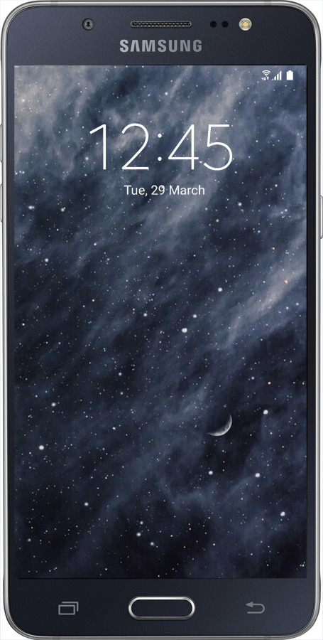 Силіконовий чехол Сині хмари, Синій місяць для Samsung Galaxy J5 (2016) J510H - 6398u-264 изображение 