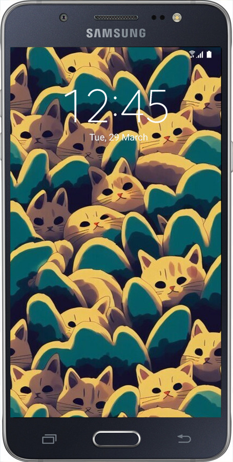 Силиконовый чехол С изображением кошек для Samsung Galaxy J5 (2016) J510H - 6429u-264 изображение 
