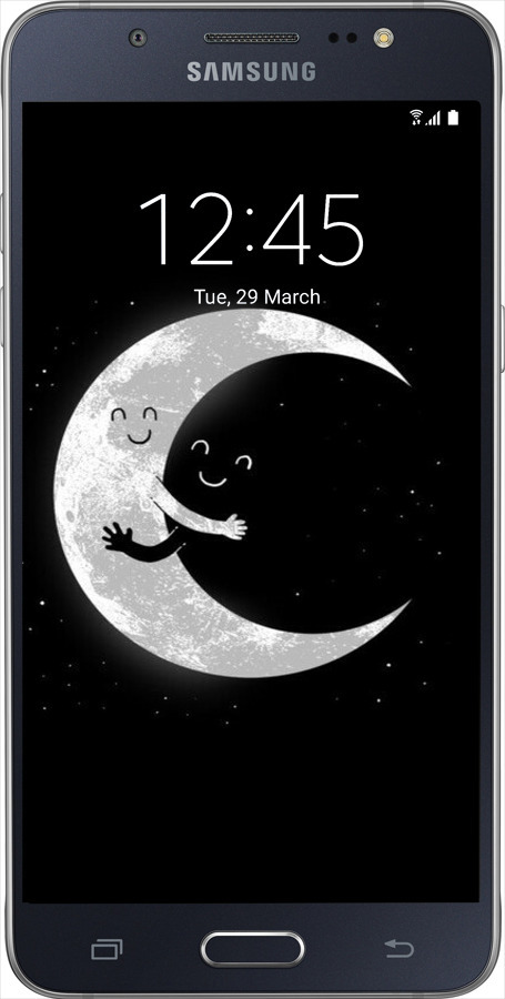 Силіконовий чехол Місячні обійми для Samsung Galaxy J5 (2016) J510H - 6508u-264 изображение 