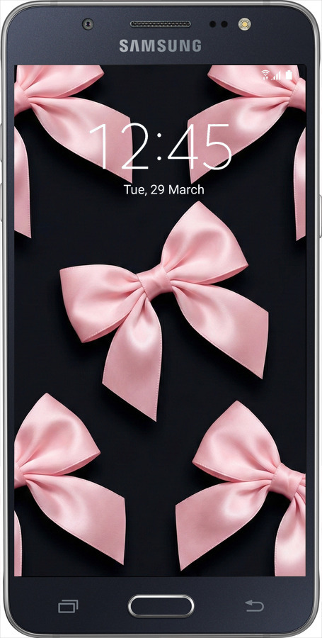 Силиконовый чехол Coquette Ribbons Dark Coquette для Samsung Galaxy J5 (2016) J510H - 6767u-264 изображение 