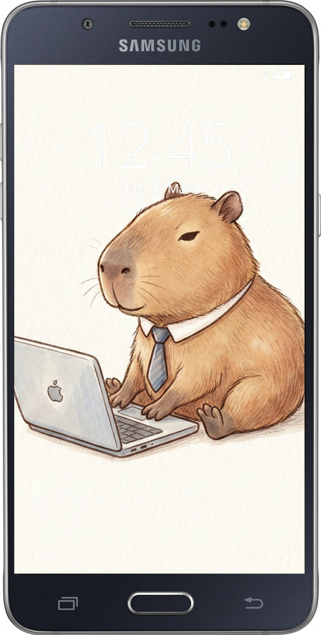 Силиконовый чехол Funny Capybara CEO Working для Samsung Galaxy J5 (2016) J510H - 6777u-264 изображение 