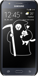 3D пластиковый глянцевый чехол С изображением Кошек для Samsung Galaxy J5 (2015) J500H - 6485c-100 изображение 