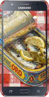 3D пластиковый глянцевый чехол Vintage Sardine Tin Phone для Samsung Galaxy J5 (2015) J500H - 6772c-100 изображение 