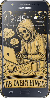 3D пластиковый глянцевый чехол The Overthinker для Samsung Galaxy J5 (2015) J500H - 6774c-100 изображение 