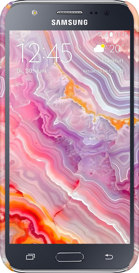 3D пластиковый глянцевый чехол Мрамор 2 для Samsung Galaxy J5 (2015) J500H - 6307c-100 изображение 