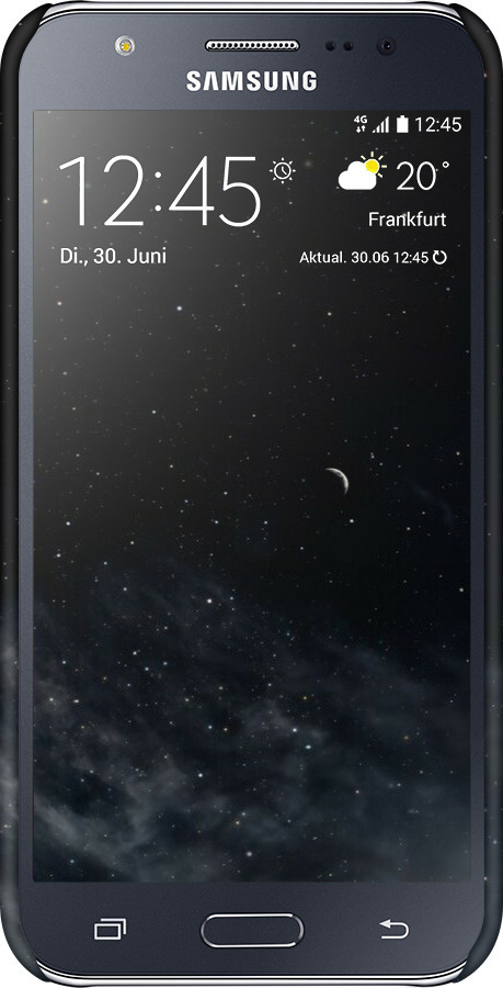 3D пластиковий матовий чехол Нічне небо для Samsung Galaxy J5 (2015) J500H - 6451m-100 изображение 