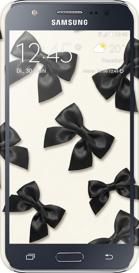 3D пластиковый матовый чехол Dark Coquette для Samsung Galaxy J5 (2015) J500H - 6765m-100 изображение 